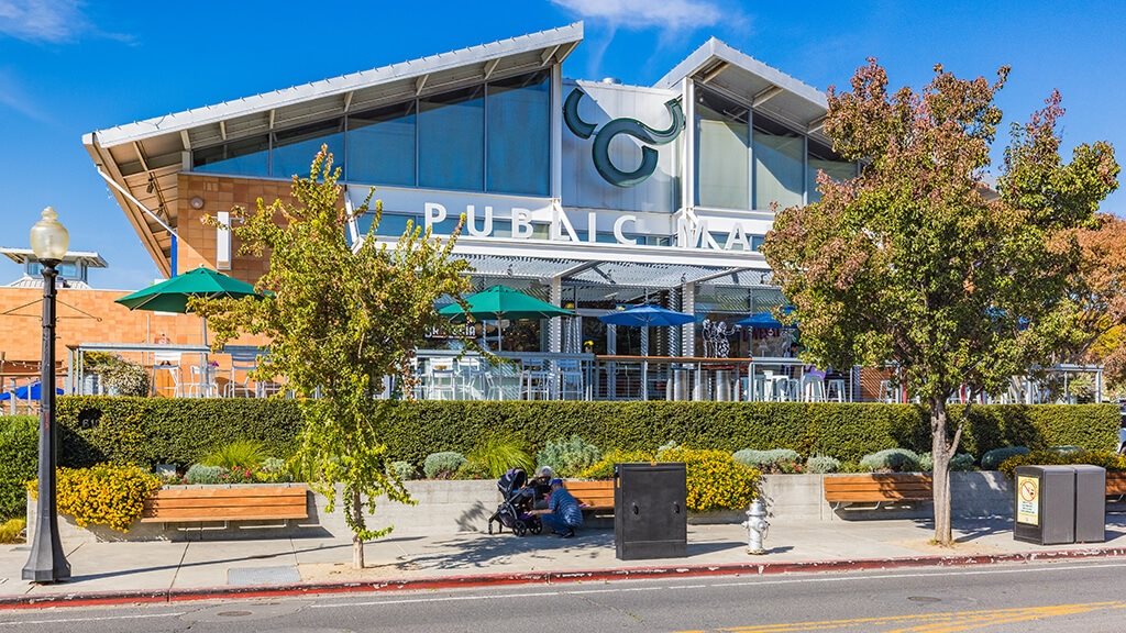Public market at The Braydon Apartments in Napa CA